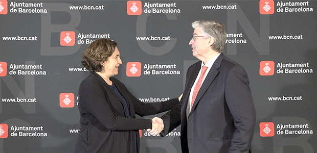 Imagen representante CZFB y Ajuntament de Barcelona