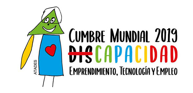 Logotype Cumbre Mundial de Discapacidad, Emprendimiento, Tecnología y Empleo 2019