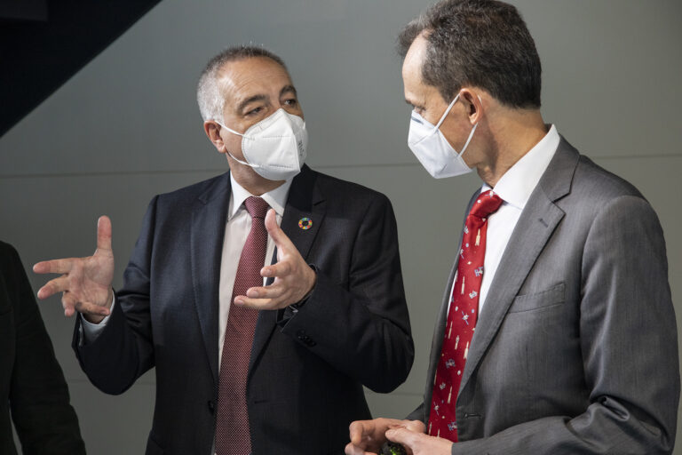 Pere Navarro y Pedro Duque