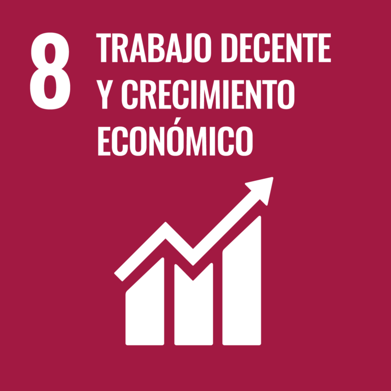Icono ODS 8 Trabajo decente y crecimiento económico
